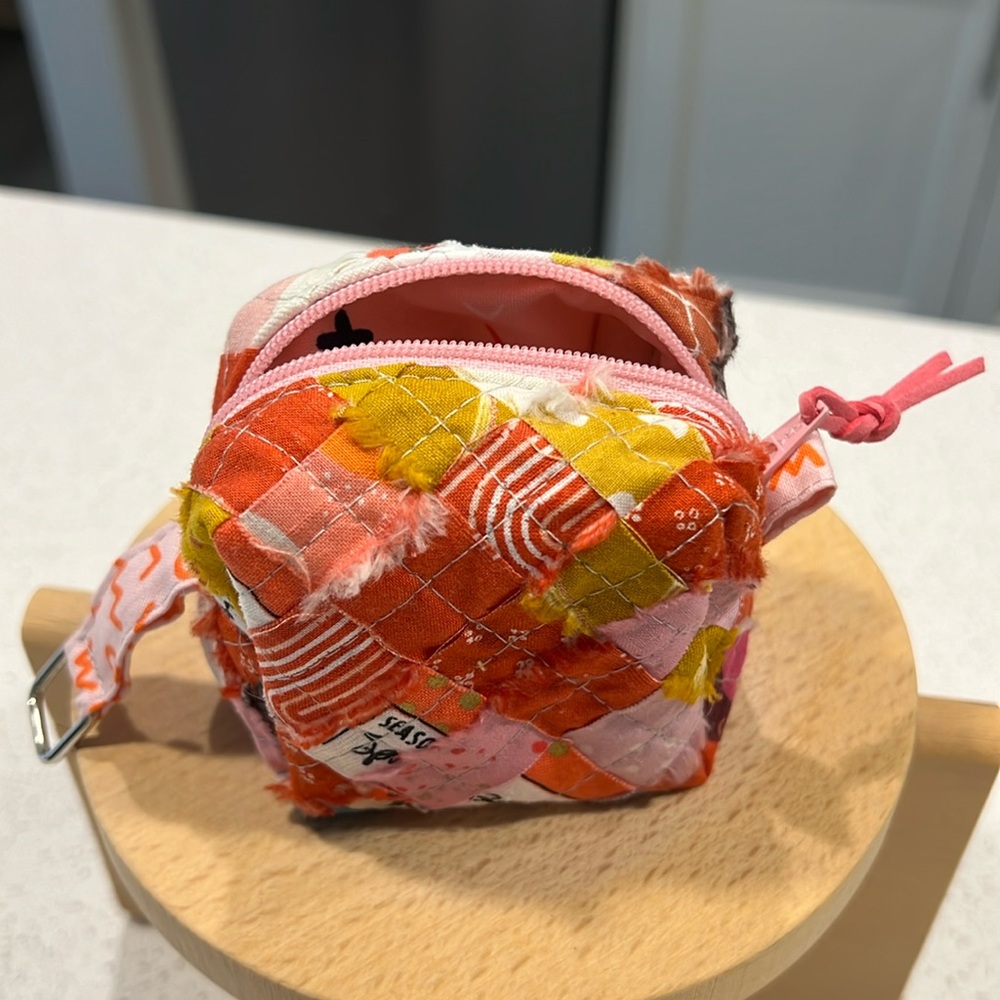 teeny tiny calico zip pouch